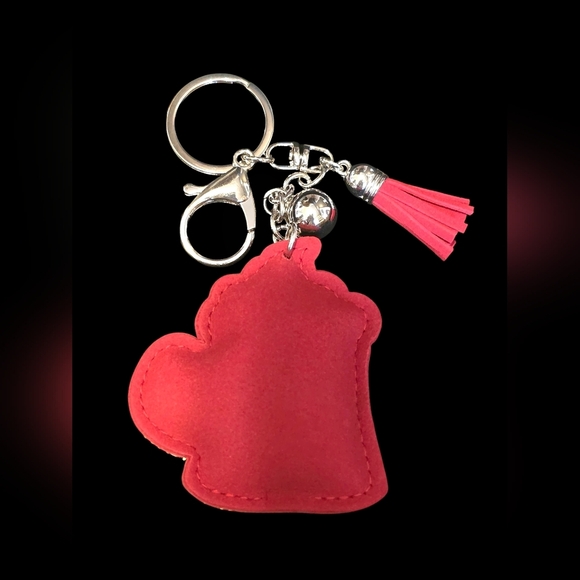 Christmas Mug Rhinestone Keychain Bag Charm – Hot Cocoa Holiday Bling - Picture 3 of 3